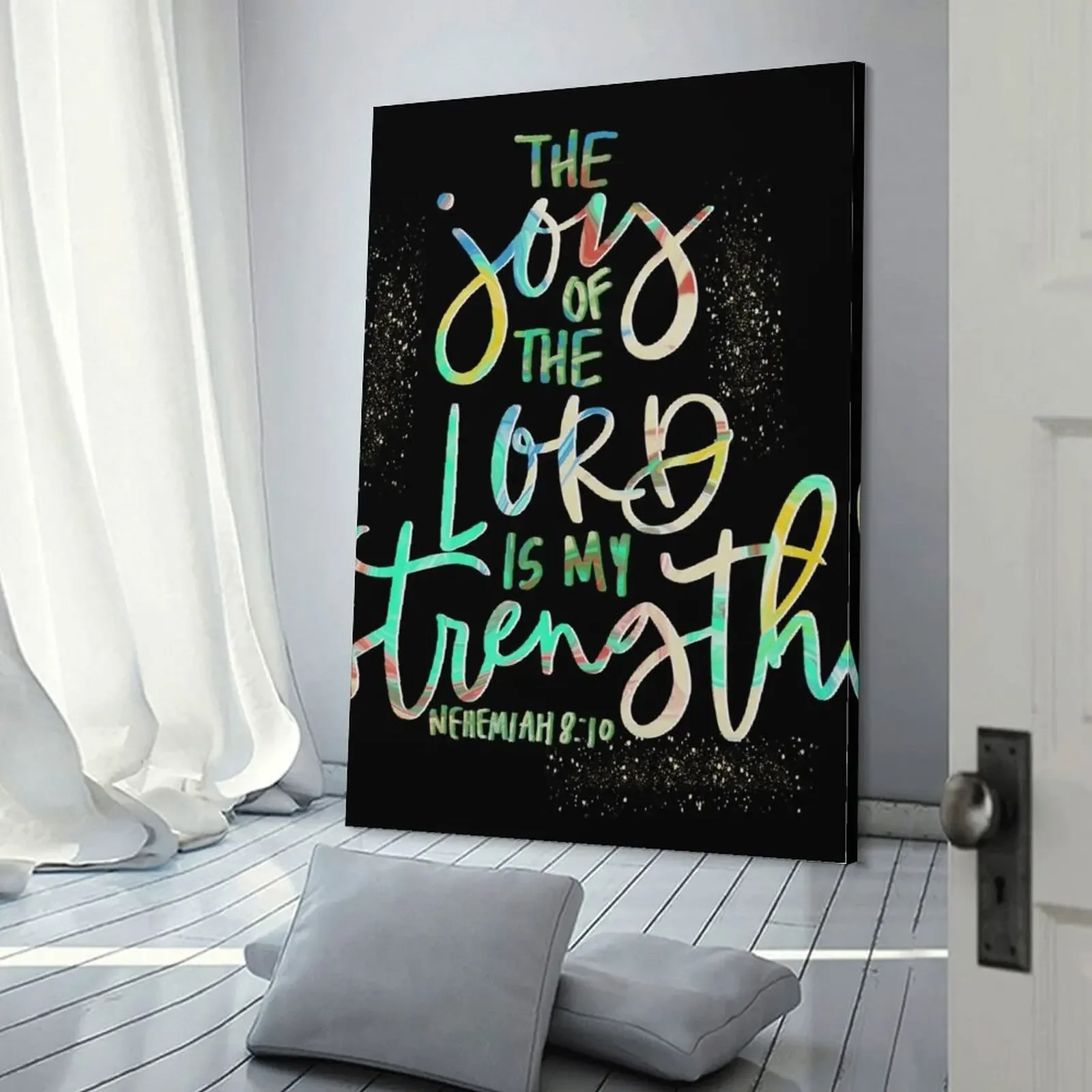 Радость Властелина-моя сила нехемия 8:10 Картина на холсте украшение из аниме