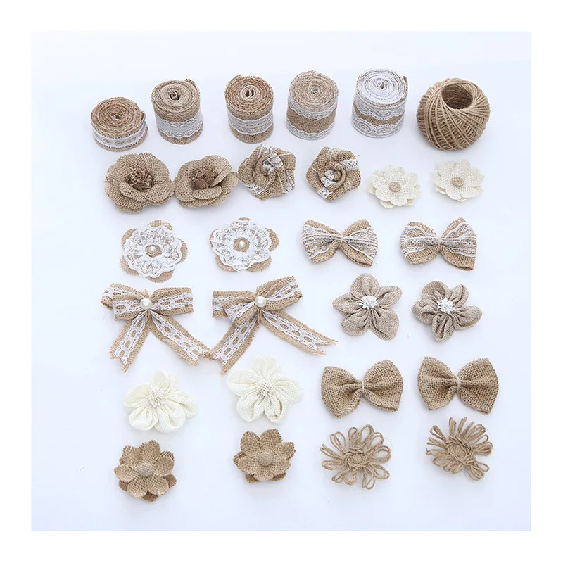 

Рождественское украшение «сделай сам» из жареного теста с закрученными краями, джутовые аксессуары для одежды ручной работы