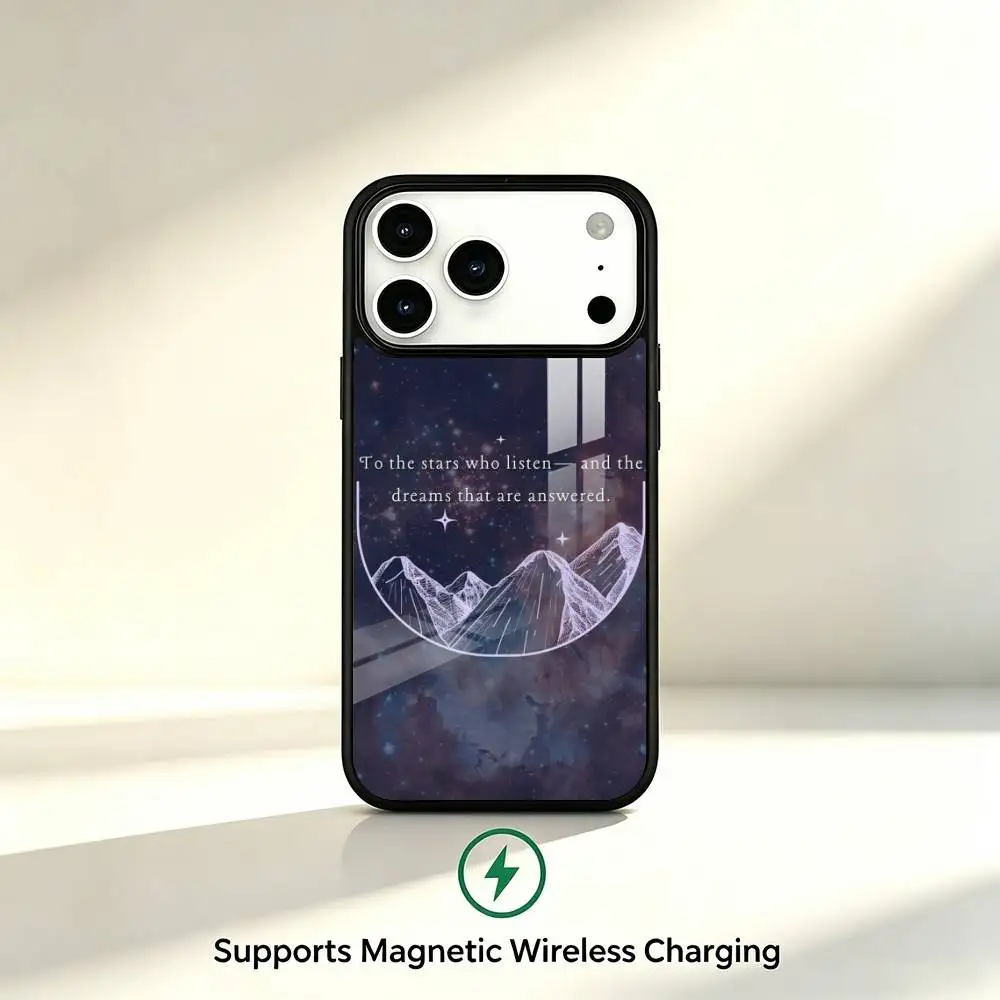 Фото Чехол для телефона Acotar Court Mist and Fury для iPhone 17, 16, 15, 14, 13, 12, 11 Plus, Pro с поддержкой магнитной беспроводной зарядки №3
