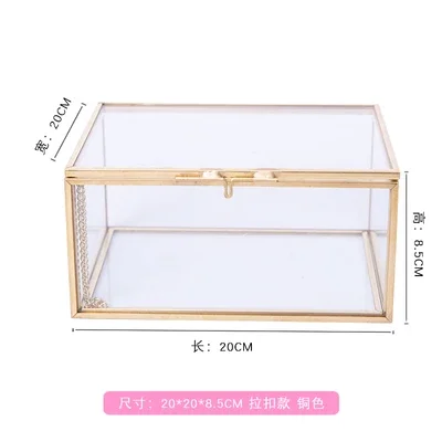 

Прозрачная стеклянная шкатулка для украшений