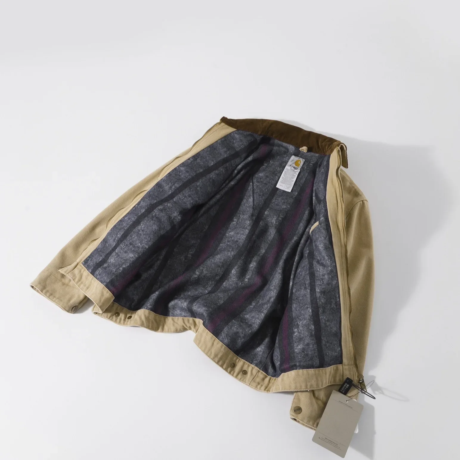 Высококачественная Автомобильная куртка Stu J97 стирка Canva свободная парная