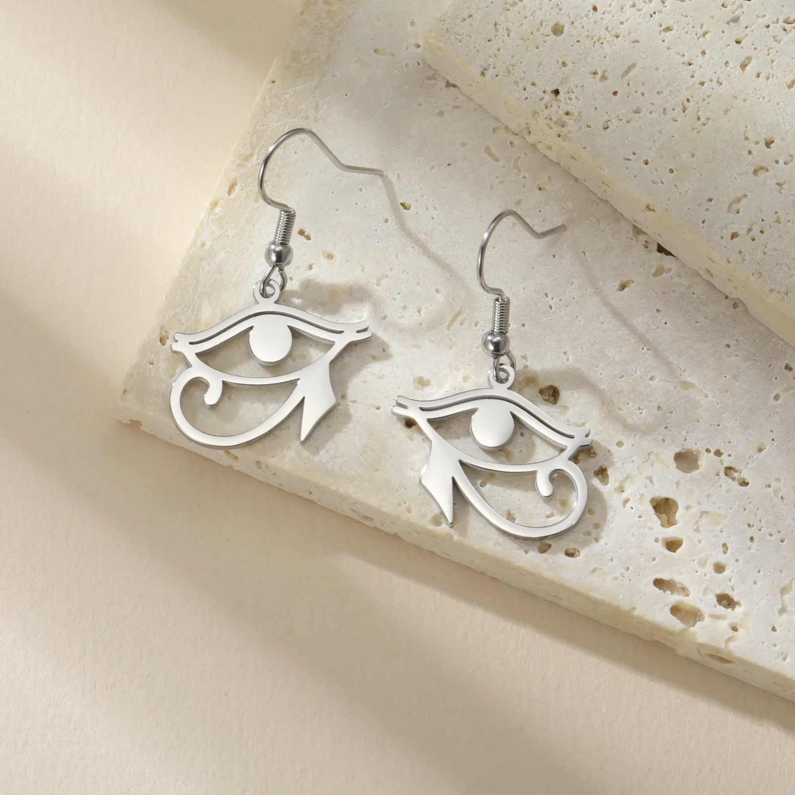 Древние египетские серьги-подвески Глаз Гора из нержавеющей стали висячие