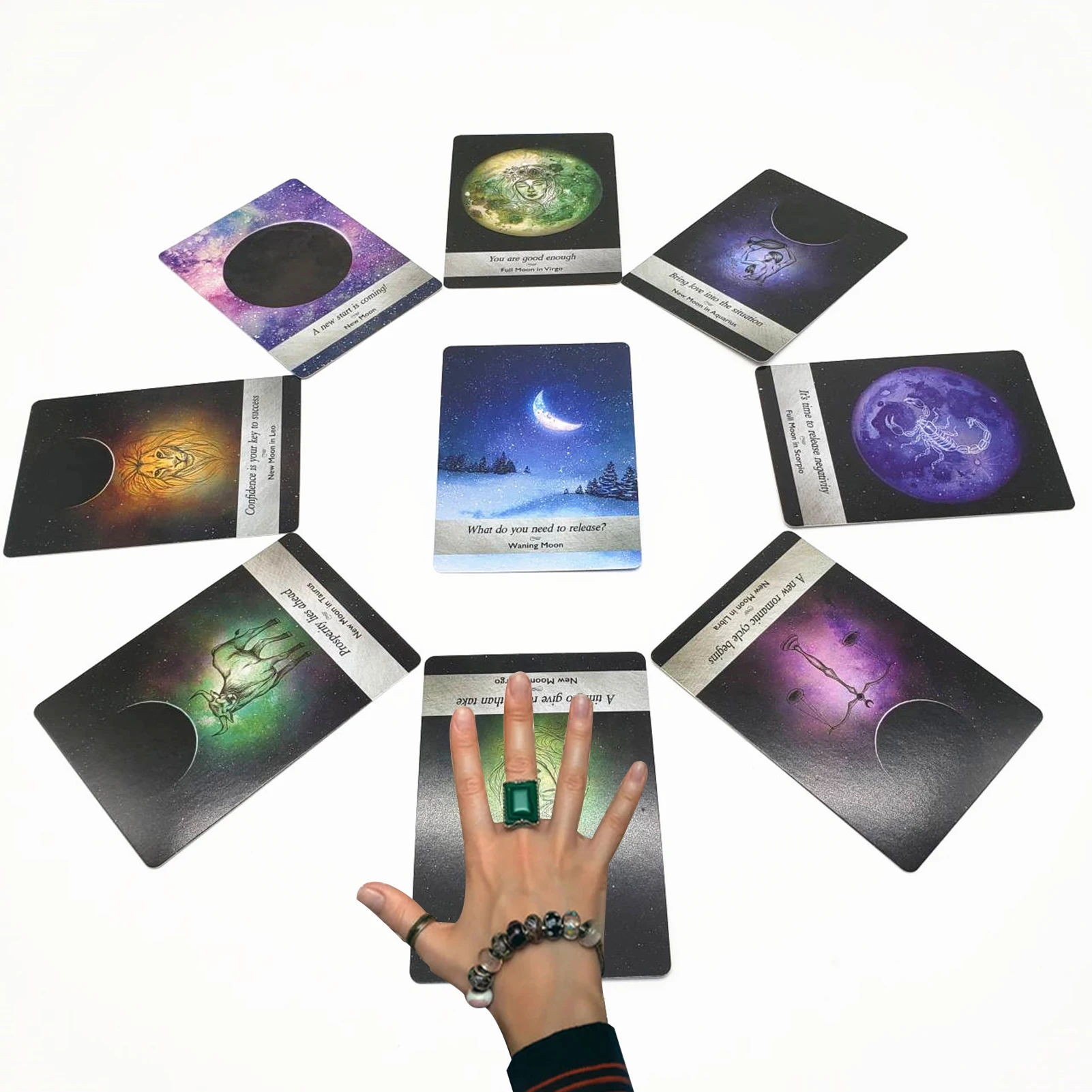 

Moonology Oracle Cards Deck 44-Card Deck With Manual Fortune-telling Tarot Cards Mystic Divination Gameplay Table Board Game