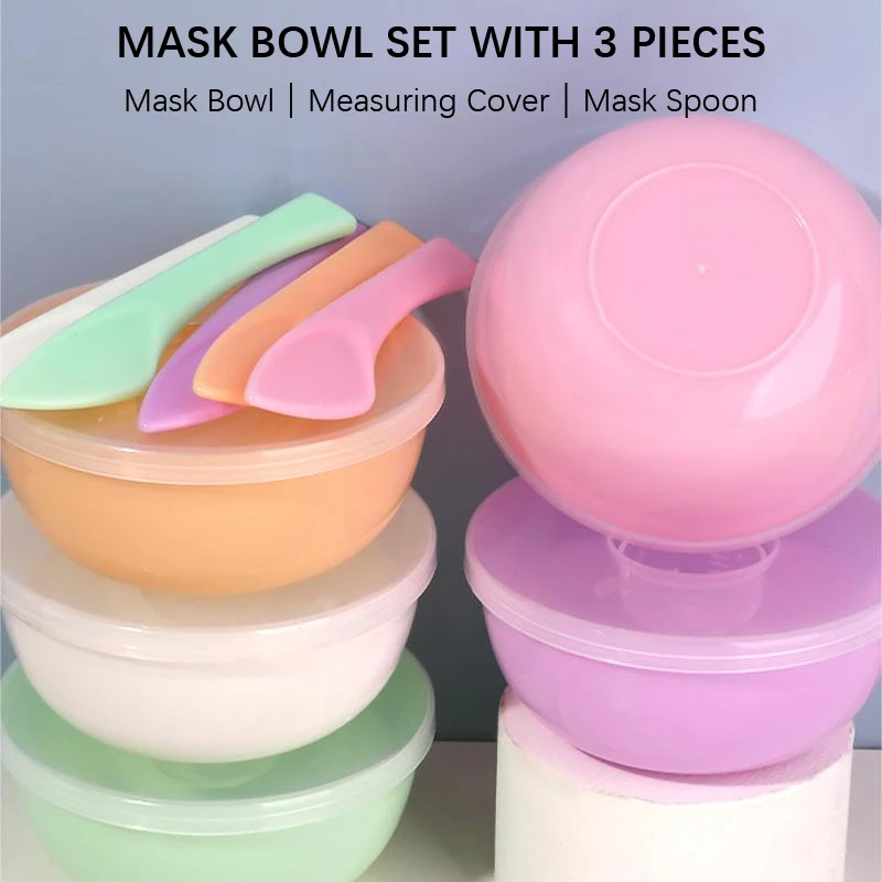 

Beauty Facial Mask Bowl Mini Facial Mask Stirring Stick Self Made Facial Mask Face Care Kit Facial Mask Full DIY Beauty Tools