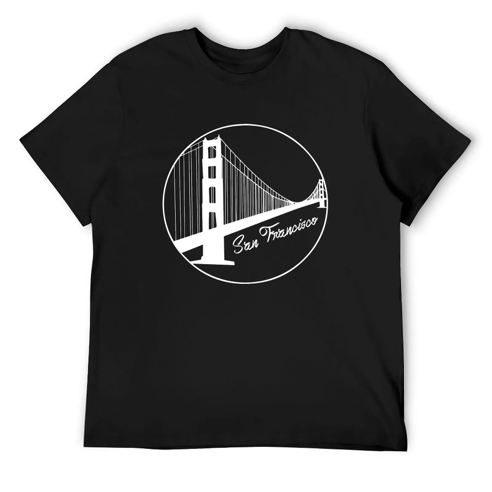 Футболка Golden Gate Bridge мужская футболка летний топ быстросохнущие футболки с аниме