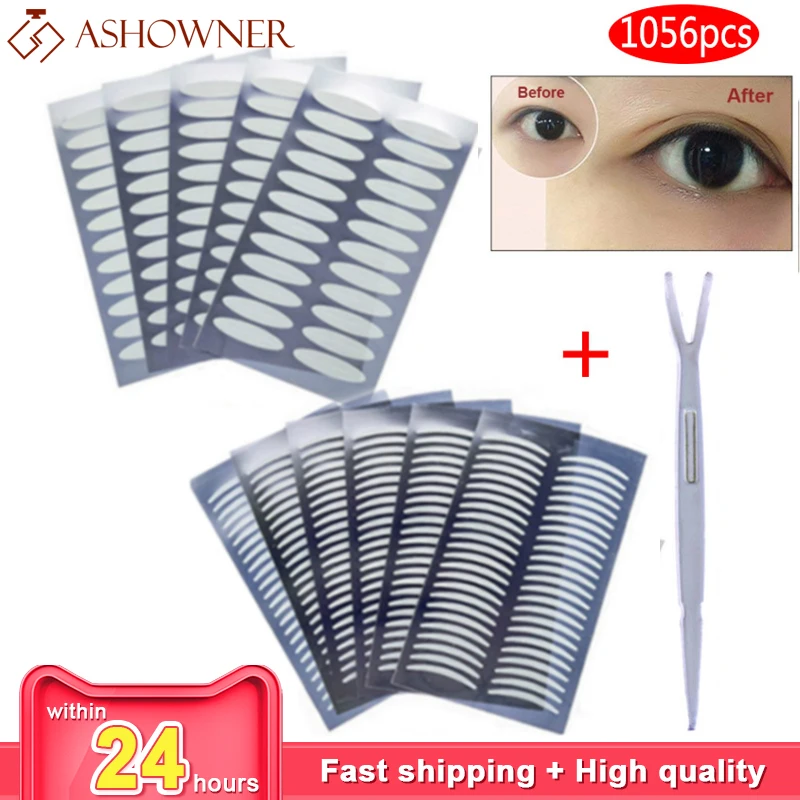 1056PCS Invisible Eyelid Tape Sticker for eyelids Self-Adhesive Double Eyelid Stickers Waterproof eye strips makeup tools