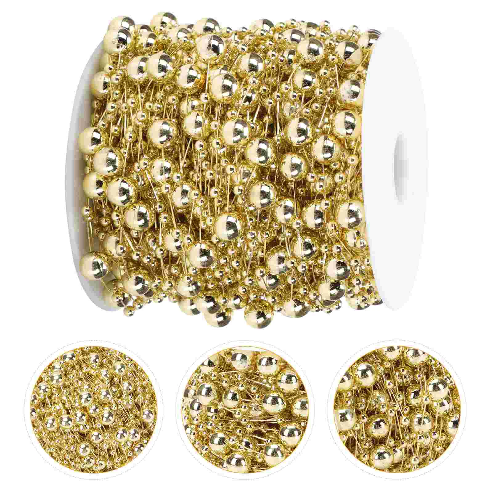 

Plastic Bead Chain Beads Strand Xmas Decor Tree Garland DIY Materials Supply Christmas Decoration