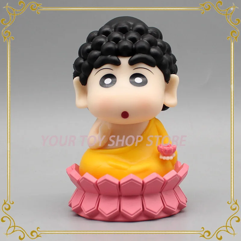 

Anime Crayon Shin-chan Figure Cos Tathagata Buddha Action Figure 10cm Statue Pvc Model Toy Collectible Ornament Doll Kawaii Gift