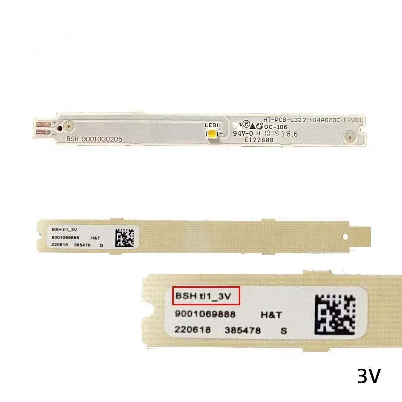 1 шт. для Siemens Bosch BSH 9001030205 Светодиодная лента охлаждения 3 В детали холодильника