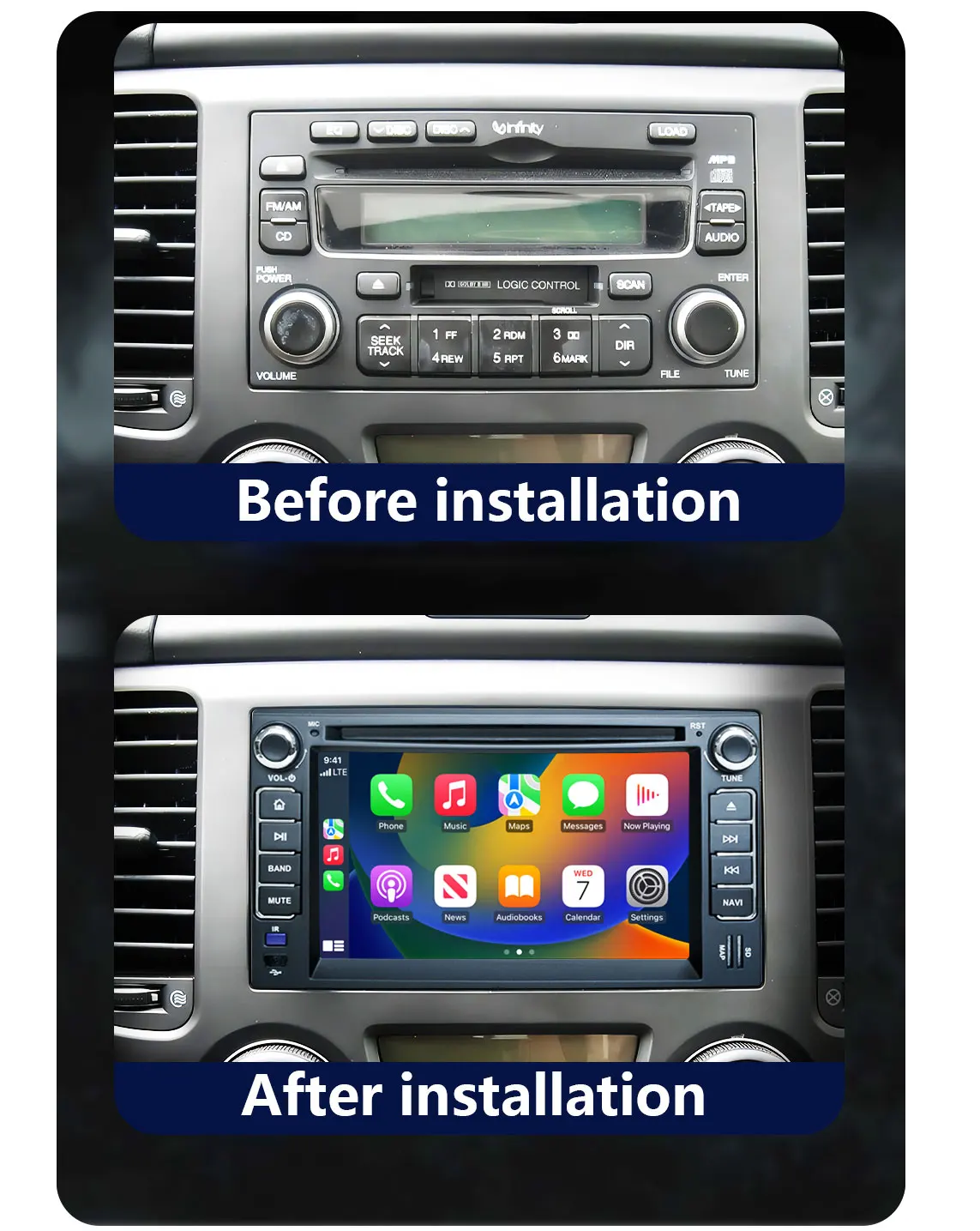 Фото CHSTEK Автомобильное беспроводное радио для Kia Cerato Morning Spectra Sedona Picanto Lotze Bluetooth Media Upgrade Models Fit Exchange Stereo №2