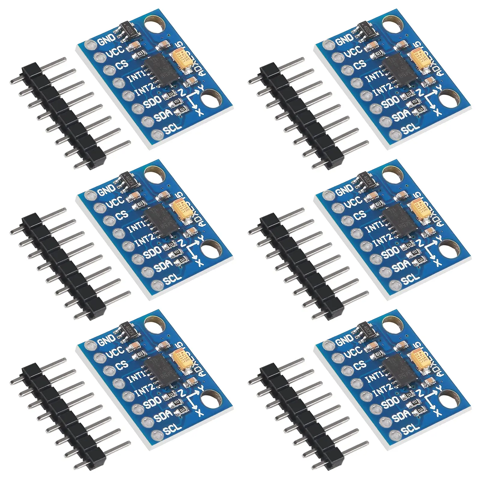 

6 шт., цифровой 3-осевой модуль наклона тяжести для Arduino IIC/SPI