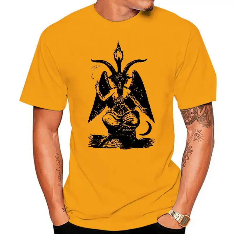 

BAPHOMET Athletic Gray T Shirt Satan occult satanic Clothing Cult Horror S- XL