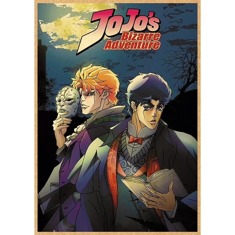 Классическое аниме Джоджо Необычные Приключения искусственная бумага винтажная