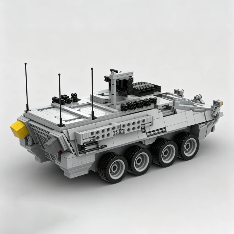Фото 1702 детали MOC: Сборная модель боевой техники M1131 (огневая поддержка) для самостоятельной сборки, развивающая творческая игрушка для детей, рождественский подарок №4