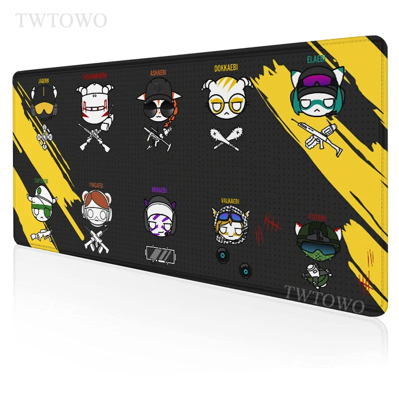

Cartoon Rainbow Six Siege Mouse Pad Gamer Large Computer XXL Home MousePads keyboard pad Desk Mats Office Laptop Carpet Mice Pad
