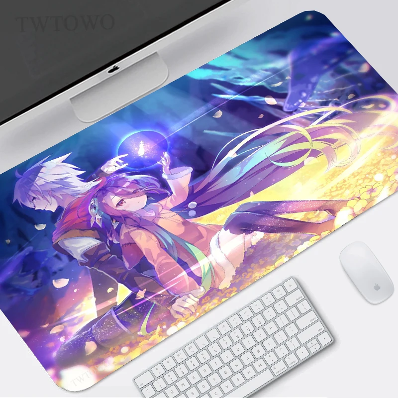 

No Game No Life Mouse Pad Gamer XL HD Large New Computer Mousepad XXL Desk Mats Office Carpet Soft PC Table Mat