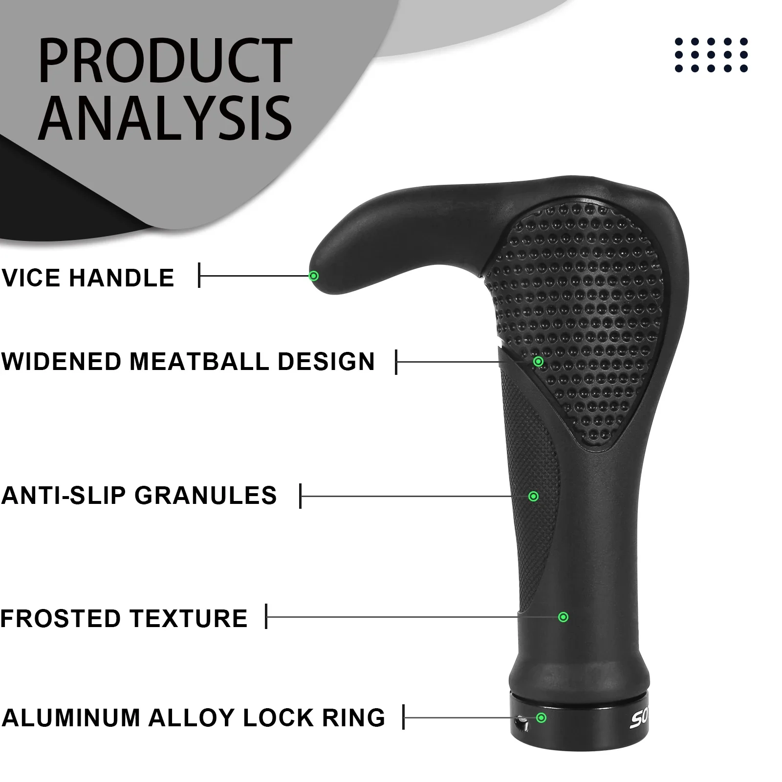 BUCKLOS велосипедные ручки на руль расширенный замок велосипедной ручке