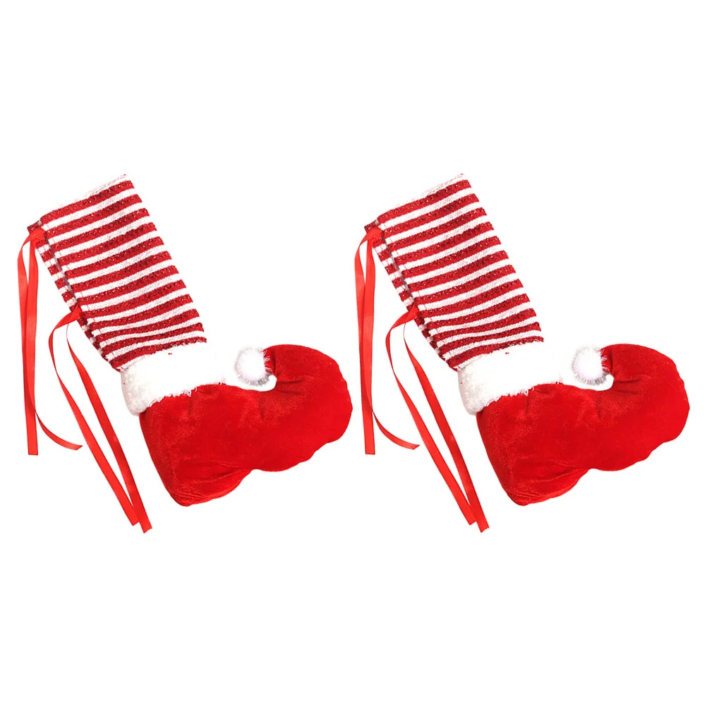 

Christmas Utenciles Creative Chair Leg Decor Xmas Elf Table Feet Covers For Home
