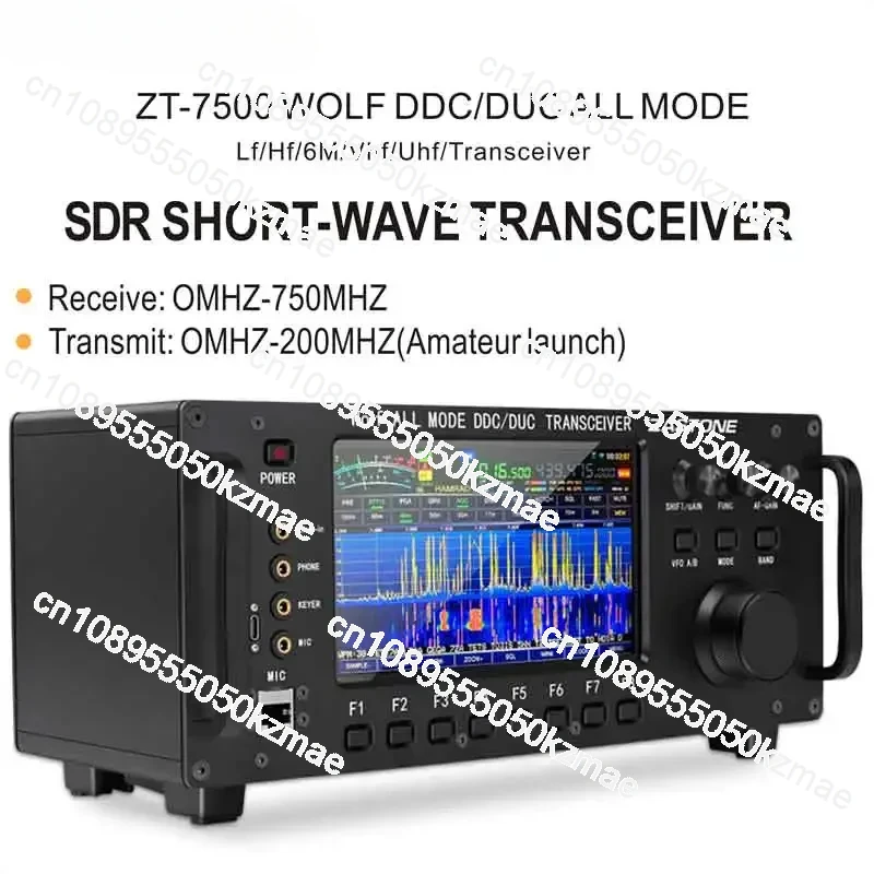 ZASTONE ZT7500 SDR Коротковолновый трансивер HF LF 6M VHF UHF DDC DUC Всережимное мобильное радио 20
