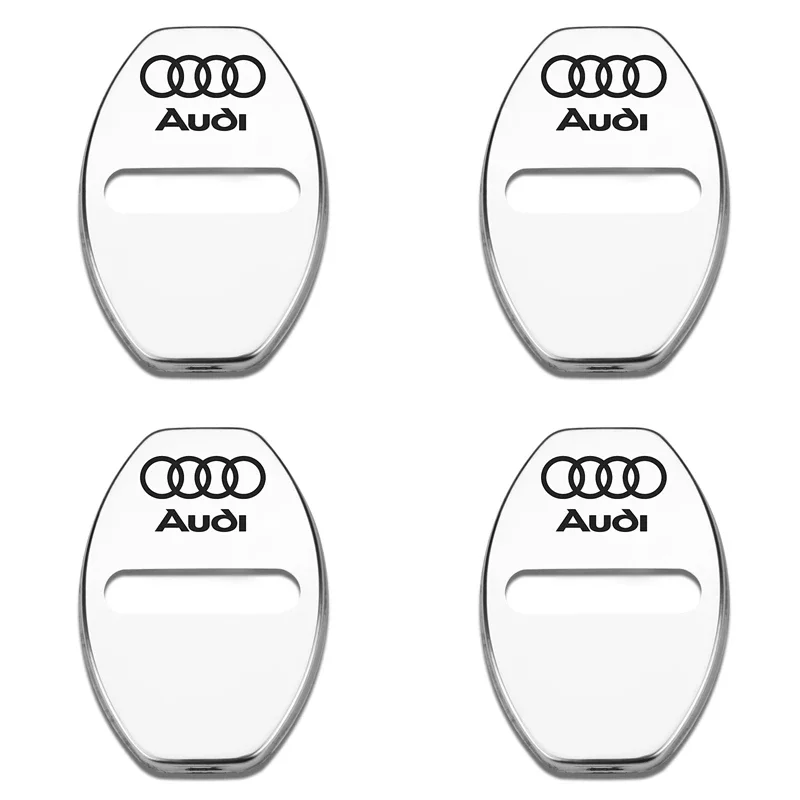 

2025 Горячие для Audi 4 шт./компл. модные автомобильные чехлы из нержавеющей стали, защитный чехол для дверного замка a3 a4 a5 a6 a7 a8 Q3 Q4 Q5 Q6 Q7 b8 b6