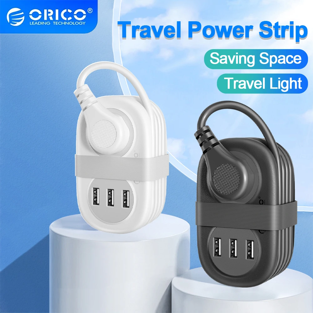 

ORICO Plug Power Strip with 2 USB Charging Ports Type C Fast Charging for EU/UK/US/AU Plug for Travel USB Charging Dock Usb Hub