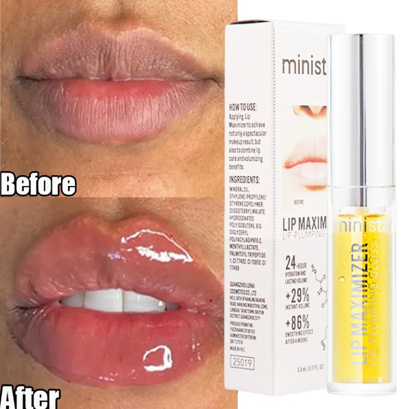 

Instant Volumising Lip Serum Oil Increase Lip Elasticity Long Lasting Moisturizing Repair Lip Fine Lines Sexy Lip Gloss Essence