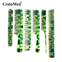 salon hairdressing cutting comb camouflage hair massage comb brush professiona barber hairstyle comb for men women haircut tools