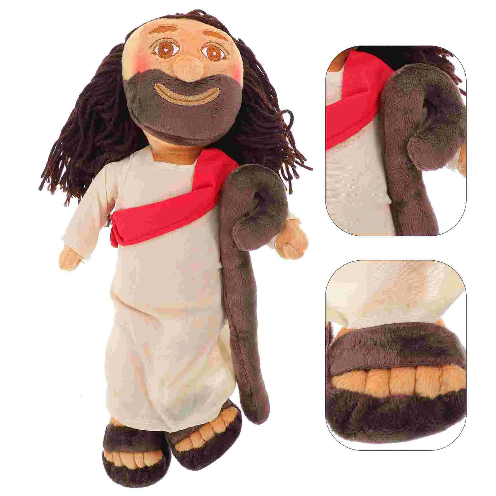 

Children Stuffed Jesus Toy Interesting Decor Comfortable Lovely Mini Christian Toys
