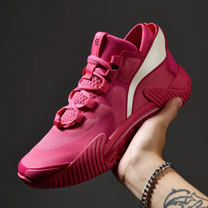 

Original Gym Basketball Boots Boys Designer Basketball Trainers Men Anti-Slip Outdoor Training Shoe Mid Top Basketball Shoes