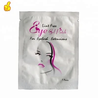 high quality eye pads eyelash lash patch silk under stickers lint free gel eyepads 50pcs