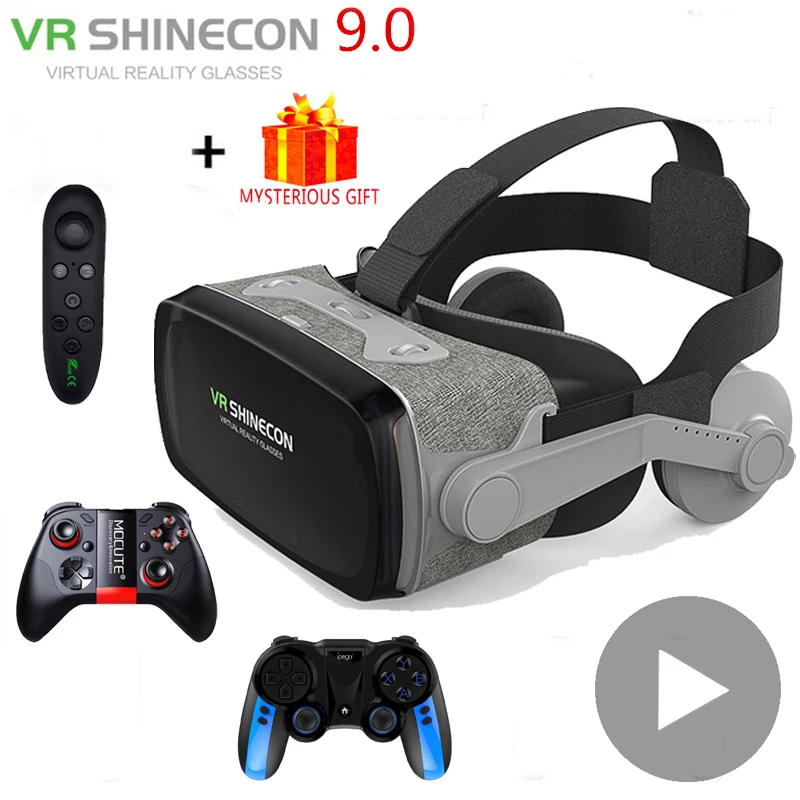 

VR Shinecon Casque Viar 3D Glasses Virtual Reality Headset Helmet Goggle Lenses for Smart Phone Smartphone Video Game Binoculars