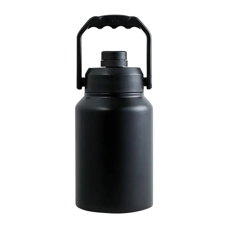 

128 Oz Gallon Insulated Water Bottle Jug Large Water Bottle Large Stainless Steel Sports Metal Water Canteen With Handle Jug
