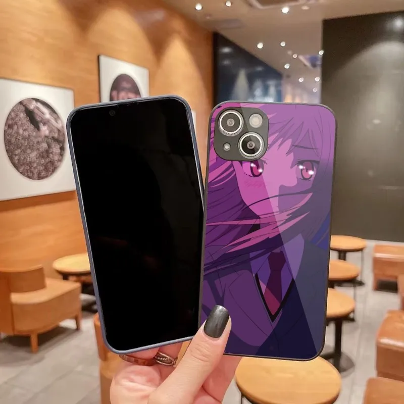 Чехол Mashiro Shiina Sakurasou для телефона IPhone 14 13 12 11 Pro Max X XR XS 8 7 Plus, цветной чехол из жидкого стекла для телефона