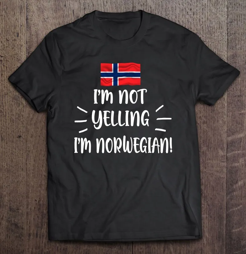 

Футболка мужская оверсайз с надписью «I Not yiling I норвежские»
