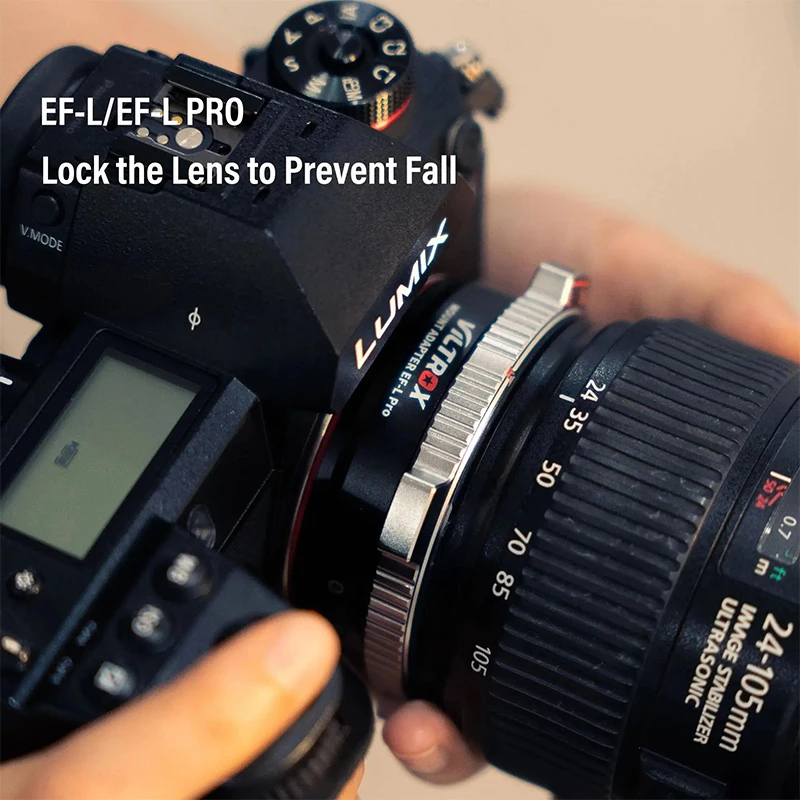 Адаптер для объектива VILTROX EF-L/EF-L Pro с автофокусом и кольцом безопасности Canon EF/EF-S
