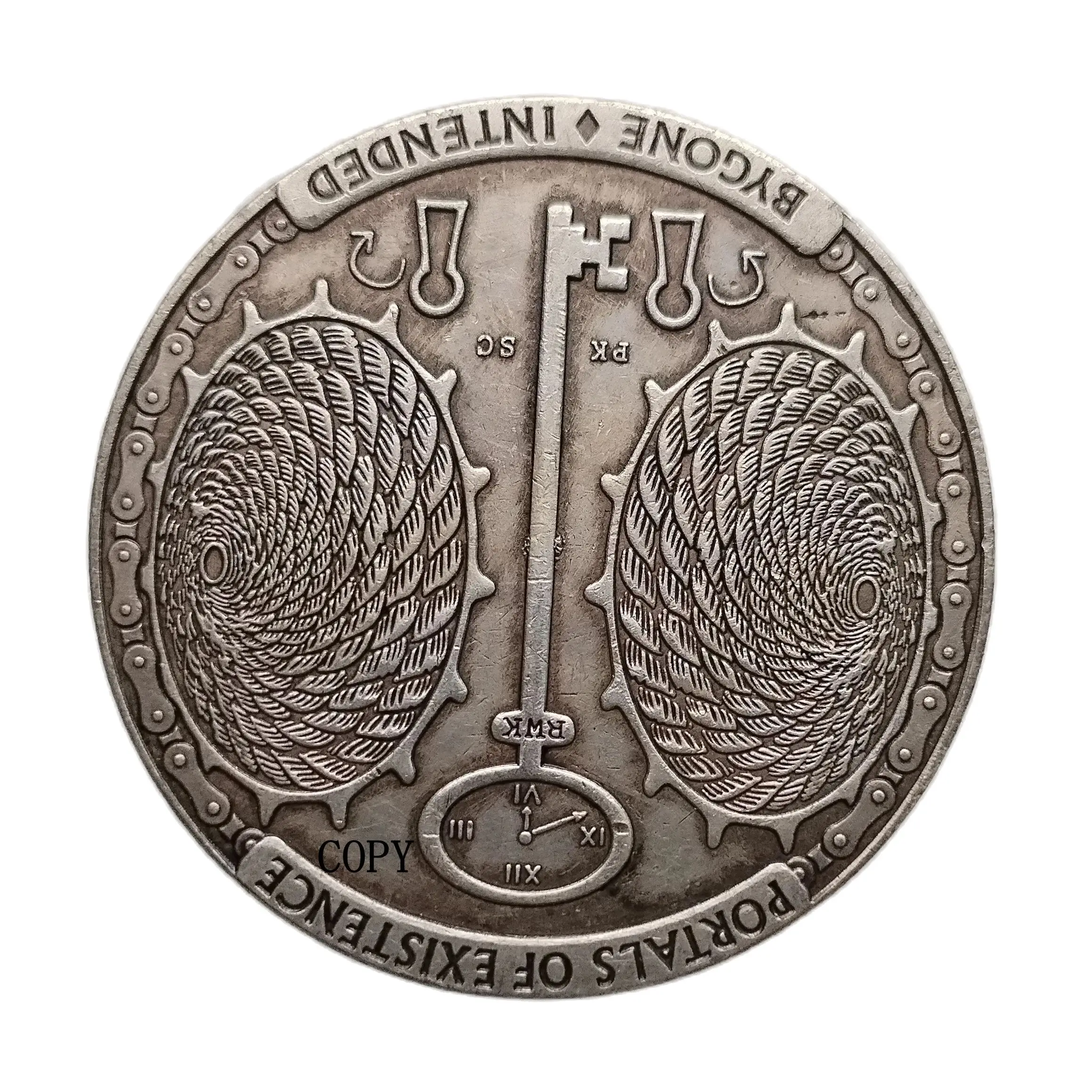 

Посеребренная копия монеты Morgan Dollar