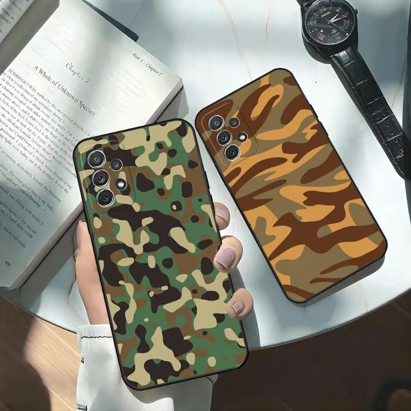 

Camouflage Camo Military Phone Case For Samsung A 53 13 73 12 32 51 52 4g 5g A50 50s A22 4g A 21 20 40 70 S 72 31 Shell Cover