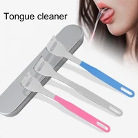 tongue cleaner smooth edge comfortable to grip dual side tongue food residues cleaning brush for bathroom