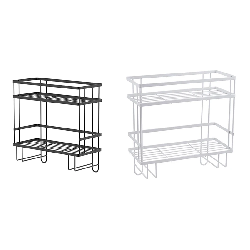 

Bathroom Over The Toilet Storage Shelf, 2-Tier Metal Bathroom Organizer Toilet Paper Holder, No Drilling