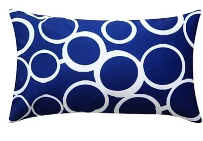 

Льняная хлопковая наволочка с принтом 30x50 см