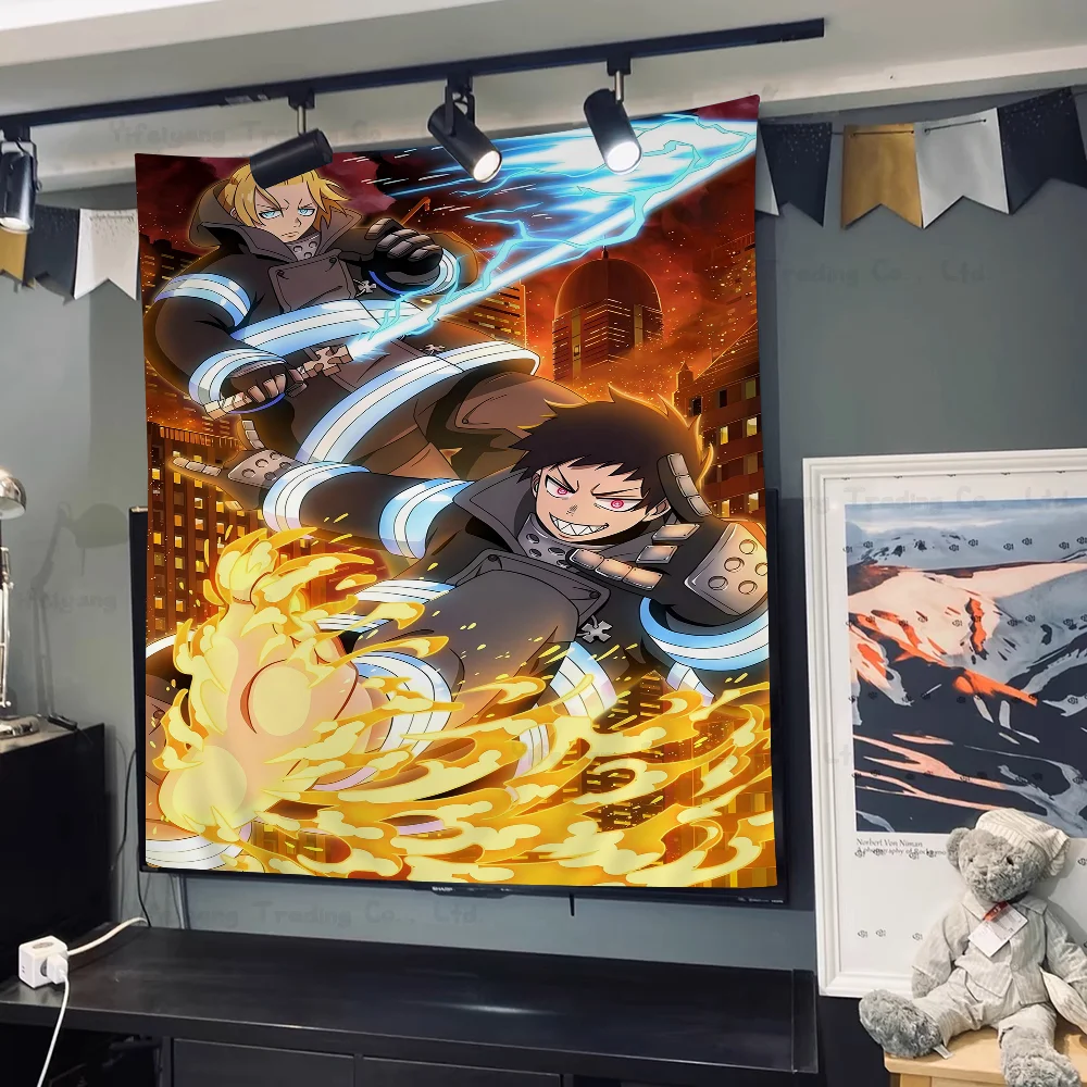 Аниме таблица пожарных сил гобелен украшение дома хиппи богемное гадание