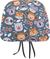 zoo animals funny cover for car seat headrest protector covers print interior accessories decorative