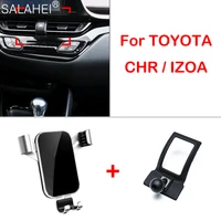car mobile phone holder air vent outlet dashboard clip for toyota chr 2017 2018 2019 2020 auto protect navigation accessories