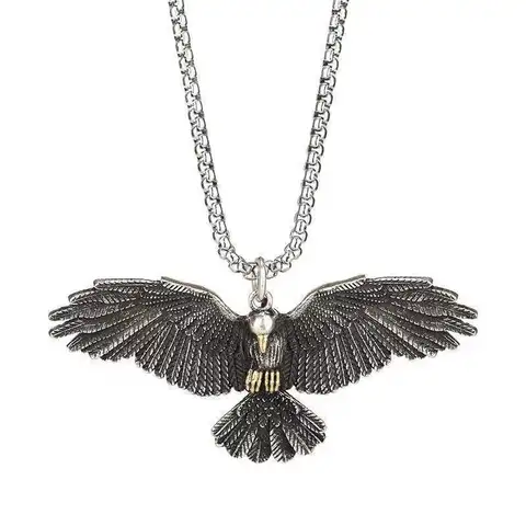 [Нержавеющая сталь 316L] 2022 модное, простое, компактное и изысканное ожерелье с кулоном ворона Орла для мужчин и женщин в подарок