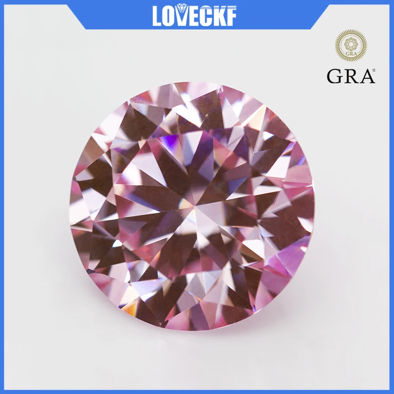 Новый муассанит цвета сакуры с сертификатом 0 5-6 карата сертифицированный GRA