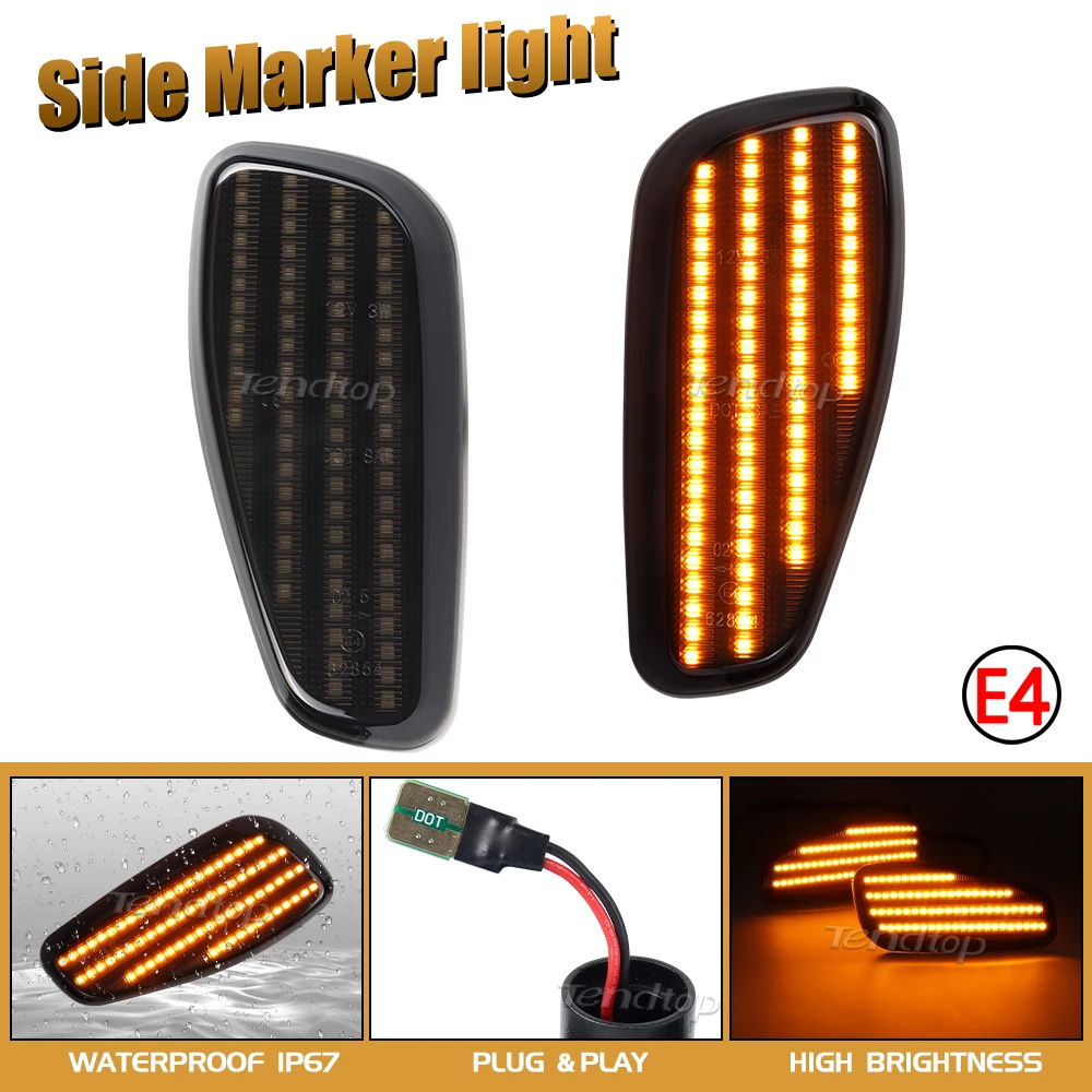 Фонарь поворота автомобиля Белый/янтарный-4 фонаря фонарь передней стороны для