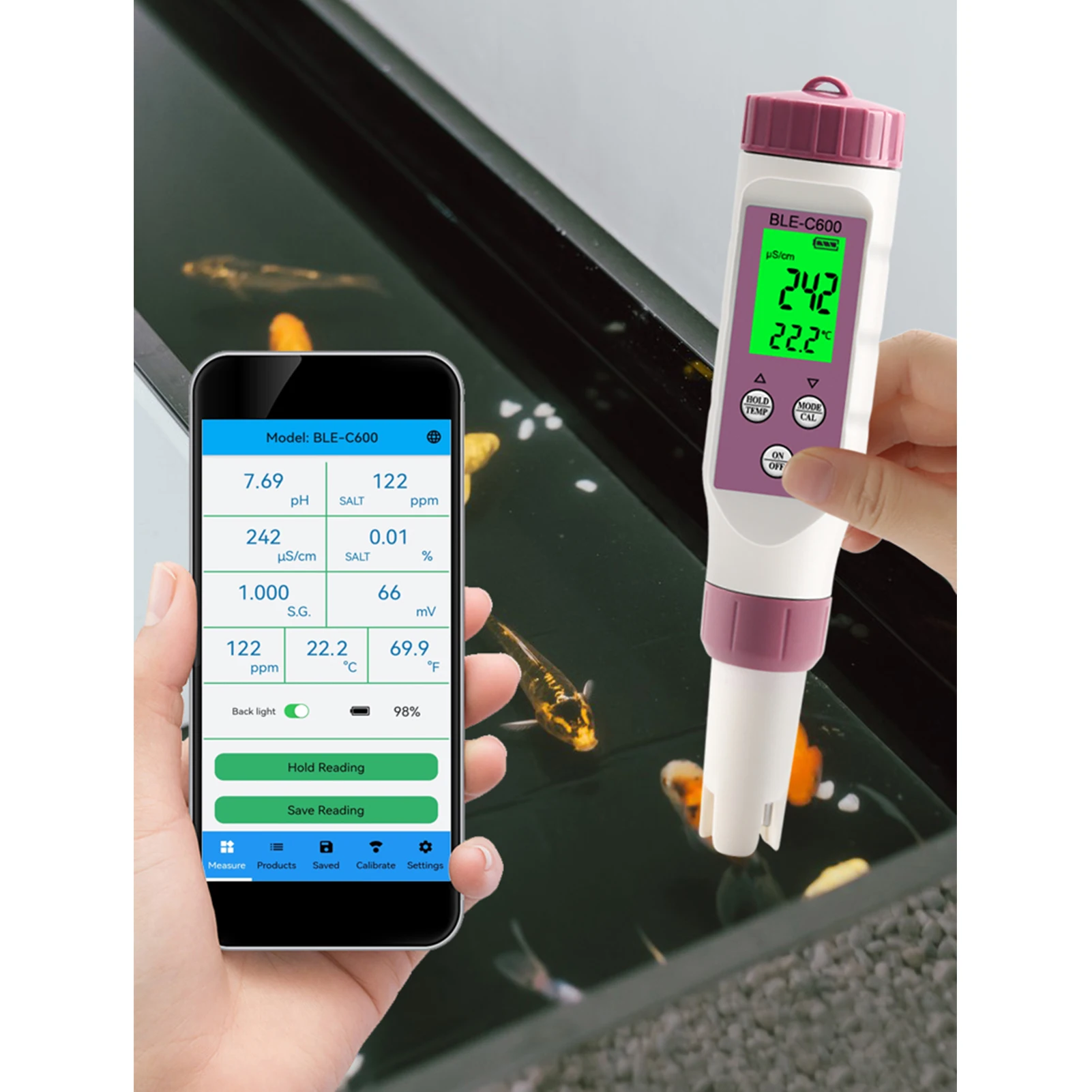 

Water Testers For Drinking Water Accuracy Water Quality Tester PH TDS EC Temperature Tester For Pool Lab Aquarium Pond