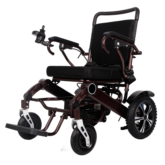 Fırçasız Motor elektrikli tekerlekli sandalye akü elektrikli hafif tekerlekli sandalye