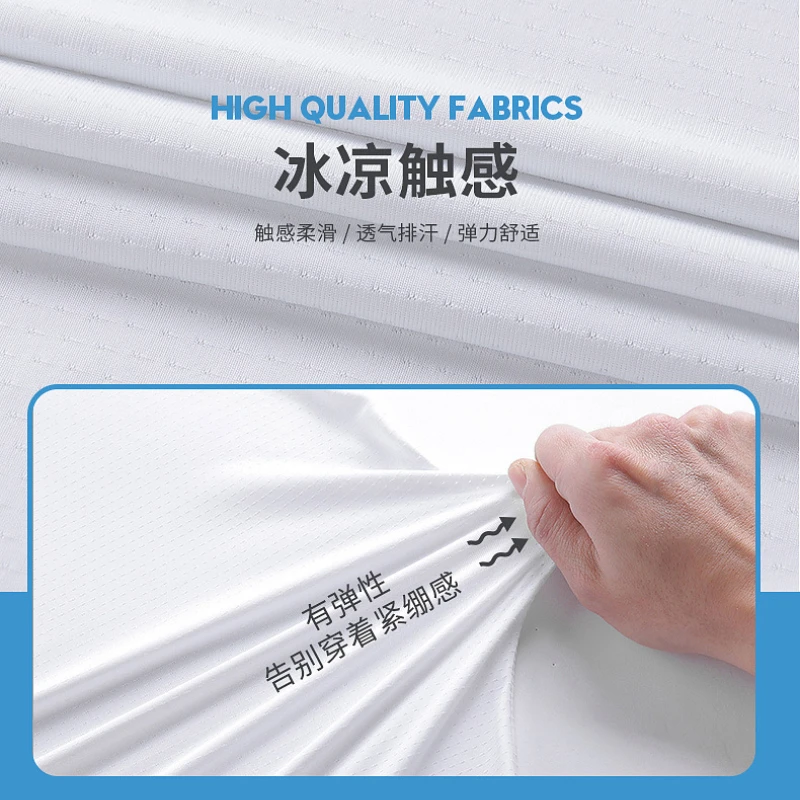 Summer New Men's Casual Ice Silk Set Loose T-shirt Short Sleeve+Shorts Two Piece Set for Middle and Youth Fitness and Sports