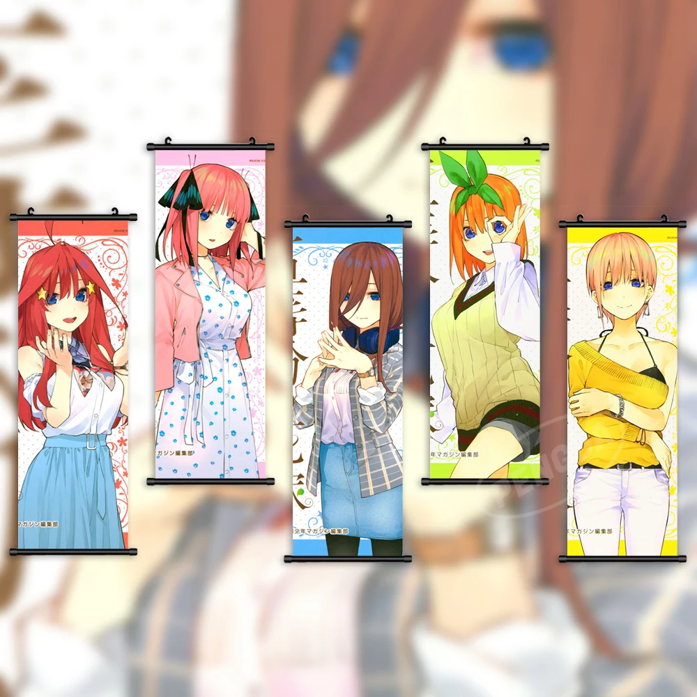 

Hd Nakano Yotsuba холст печать квинтуплет картина на стену искусство плакат аниме домашние свитки подвесные декорации